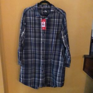 NWT North Face Plaid Shirtdress
